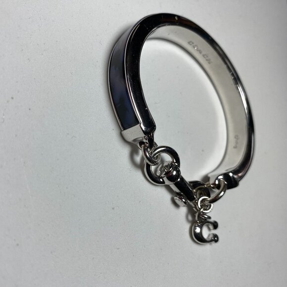 Coach C Charm Silver Tone Bracelet - Picture 1 of 9